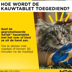 AdTab Anti Vlo en Teek Kauwtabletten Kat 0,5-2,0 kg 3 tabletten