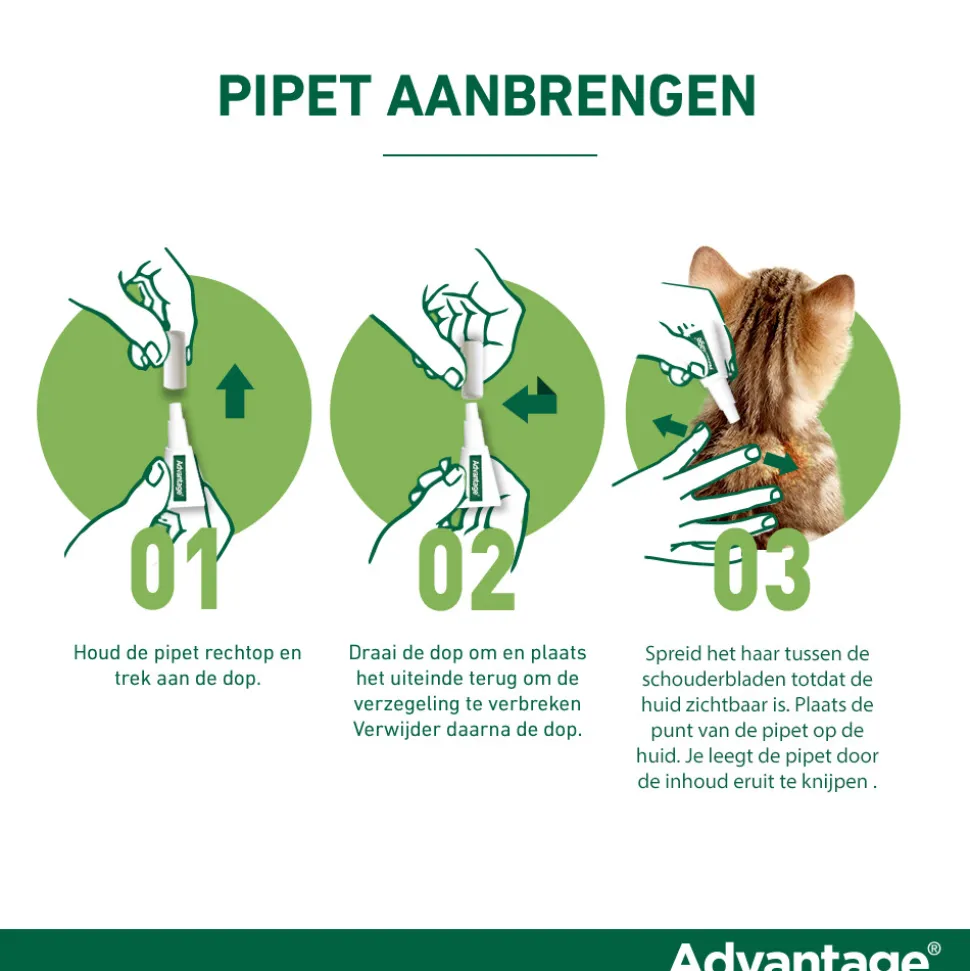 Advantage Anti Vlooiendruppels 400 Hond 25 - 40 kg 4 pipetten