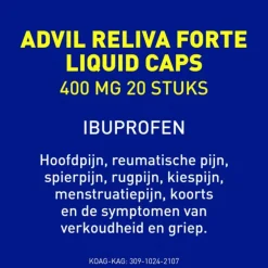 Advil Reliva Forte Liquid-Caps 400 20 capsules