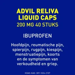Advil Reliva Liquid-Caps 200 40 capsules