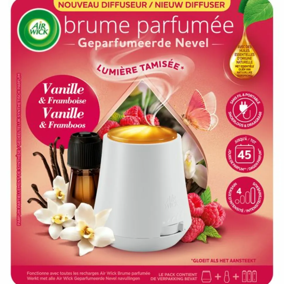 Air Wick Essential Mist Automatische Luchtverfrisser Starter Kit Vanilla & Raspberry