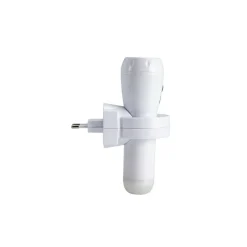 Alecto ATL-110 - Oplaadbare LED zaklamp / automatisch LED nachtlampje Wit