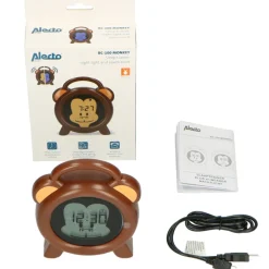Alecto BC-100 Slaaptrainer-Nachtlamp-Wekker Aap
