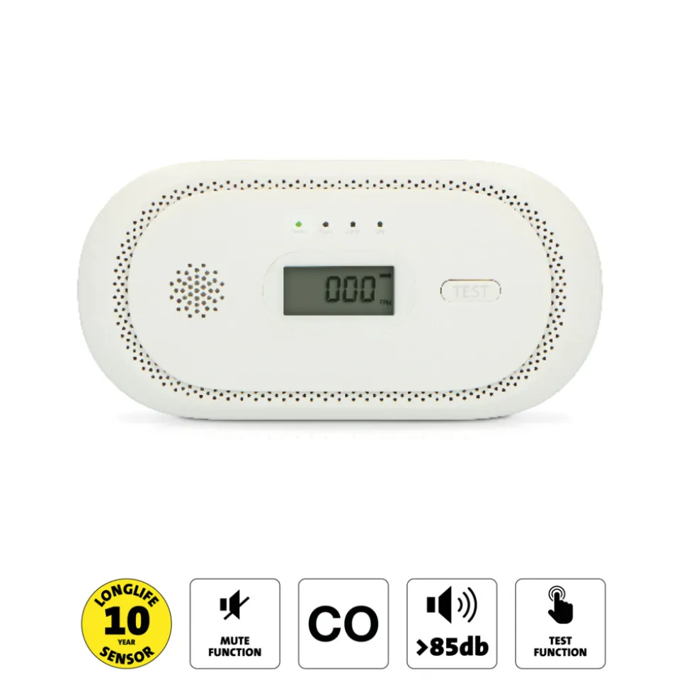 Alecto COA2650 Koolmonoxidemelder Zwart