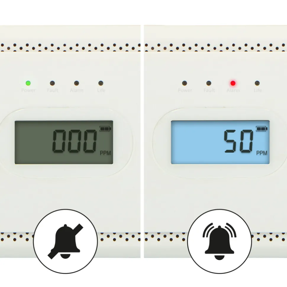 Alecto COA2650 Koolmonoxidemelder Zwart