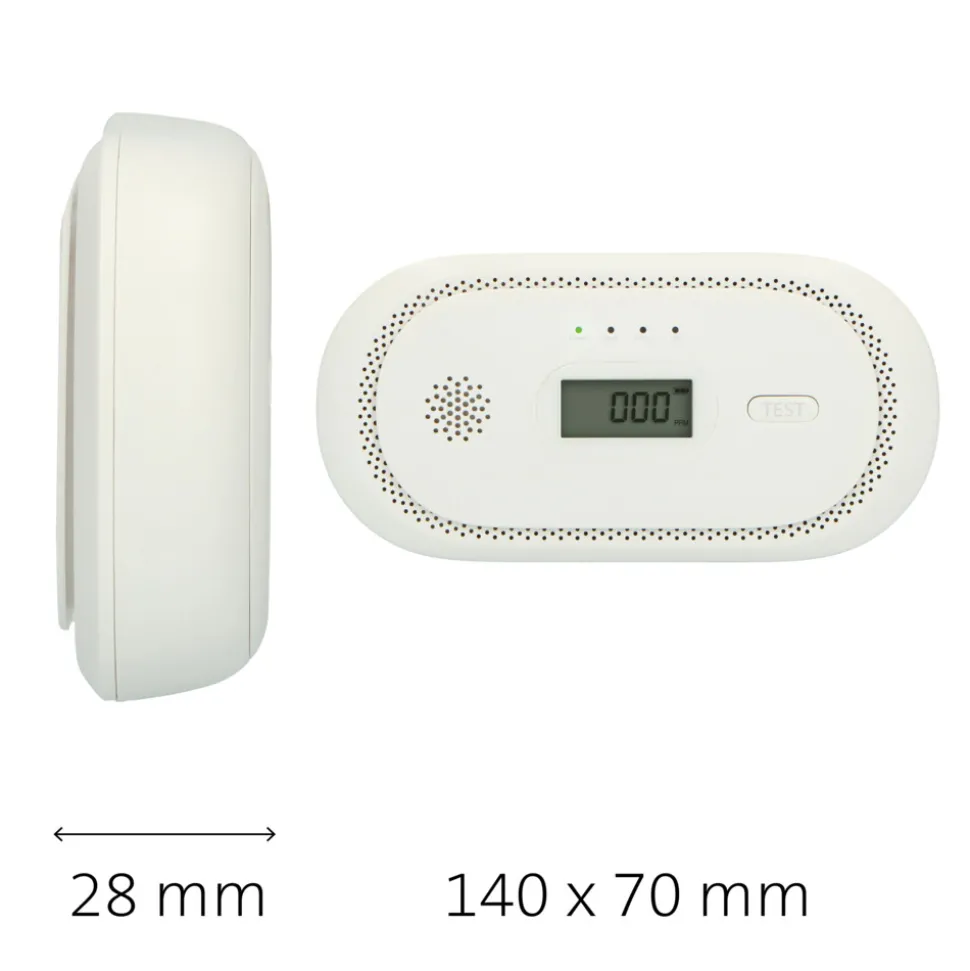 Alecto COA2650 Koolmonoxidemelder Zwart