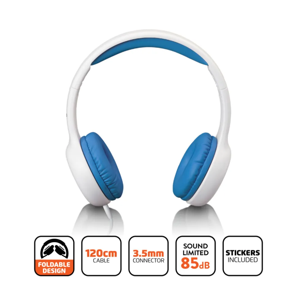 Alecto HP-010BU Hoofdtelefoon Kinderen Wit / Blauw