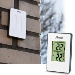 Alecto WS-1050 Weerstation Met Draadloze Buitensensor Wit