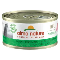 Almo Nature HFC Natural Kattenvoer Nat Blikje Tonijn & Mais 70 gr