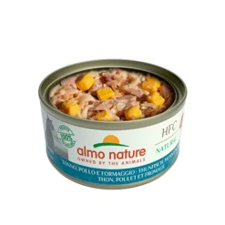 Almo Nature HFC Natural Kattenvoer Nat Blikje Tonijn & Kip & Kaas 70 gr