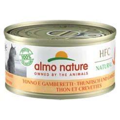Almo Nature HFC Natural Kattenvoer Nat Blikje Tonijn & Garnaal 70 gr