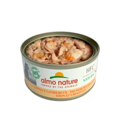 Almo Nature HFC Natural Kattenvoer Nat Blikje Tonijn & Garnaal 70 gr