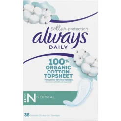 Always Dailies Inlegkruisjes Cotton Protection Normal 38 stuks