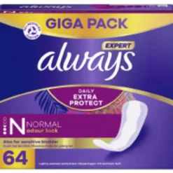 Always Extra Protect Inlegkruisjes Normal 64 stuks