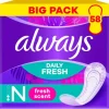 Always Inlegkruisjes Fresh & Protect Normal Fresh Big Pack 58 Stuks