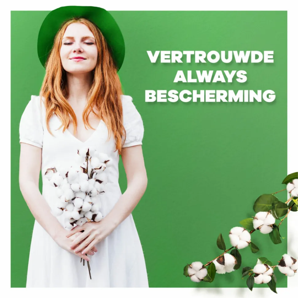 Always Maandverband Bio Cotton Night 48 stuks