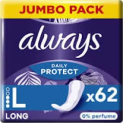 Always Protect Panty Liners Long 62 stuks