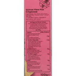 Amisa Quinoa Crispbread Biologisch en Glutenvrij 100 gr