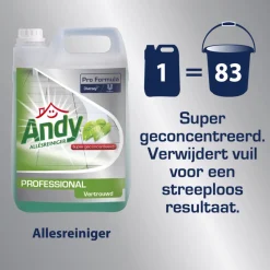 Andy Professional Allesreiniger Vertrouwd Pro Formula 5 liter