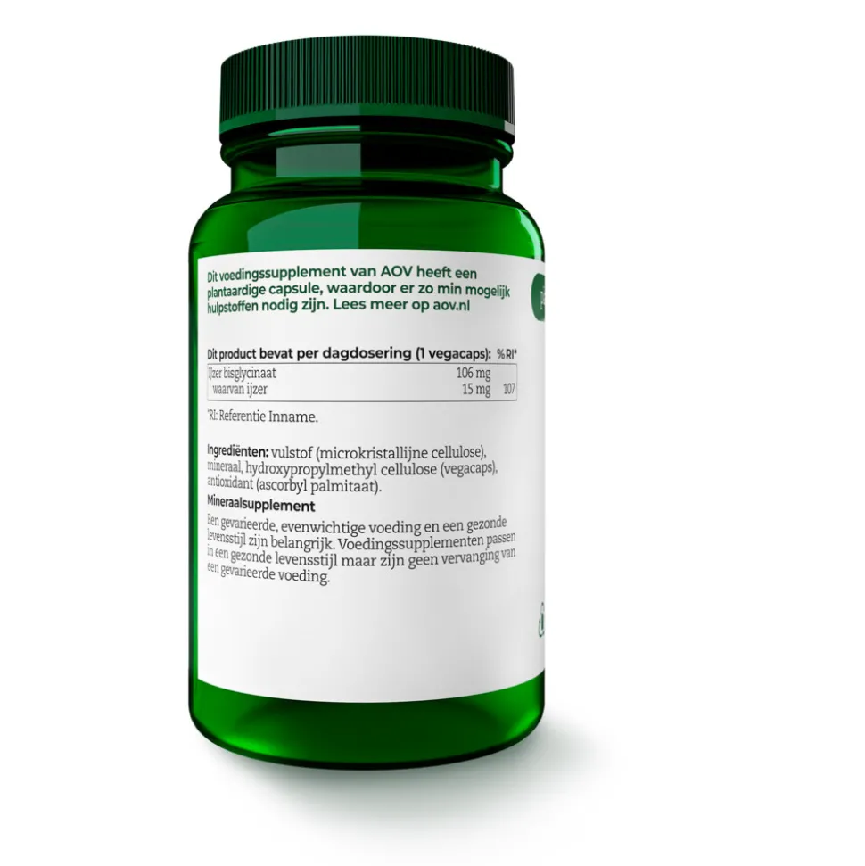 AOV 570 IJzer Bisglycinaat 90 vegacapsules