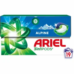 Ariel 3in1 Wasmiddel Pods Alpine 19 stuks