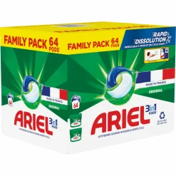 Ariel 3in1 Wasmiddel Pods Original 64 stuks