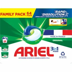 Ariel 3in1 Wasmiddel Pods Original 64 stuks