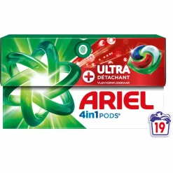 Ariel 4in1 Wasmiddel Pods Ultra Vlekverwijderaar 19 stuks