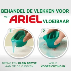 Ariel Vloeibaar Wasmiddel + Ultra Vlekverwijderaar 46 Wasbeurten 2070 ml