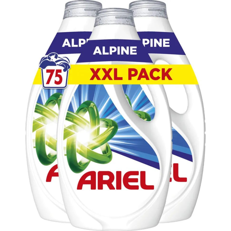 Ariel Vloeibaar Wasmiddel Alpine 75 Wasbeurten 3375 ml