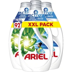Ariel Vloeibaar Wasmiddel +Actieve Odor Defense 92 Wasbeurten 4,14 liter