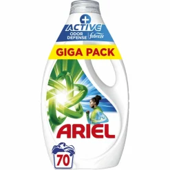Ariel Vloeibaar Wasmiddel +Actieve Odor Defense 70 Wasbeurten 3,15 liter