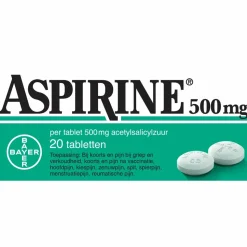 Aspirine 500 mg 20 tabletten