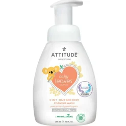 Attitude Baby Leaves 2-in-1 Hair and Body Foaming Wash Pear Nectar 295 ml