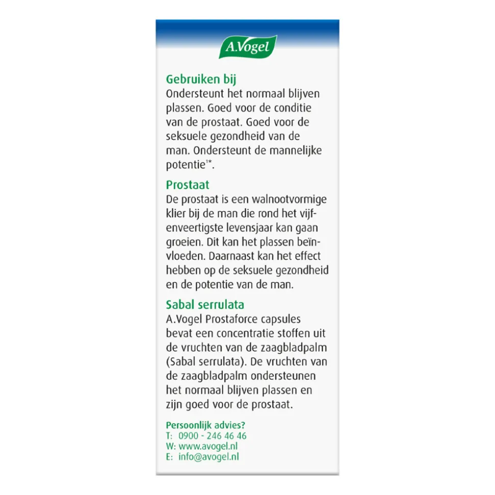 A.Vogel Prostaforce Prostaat 30 capsules