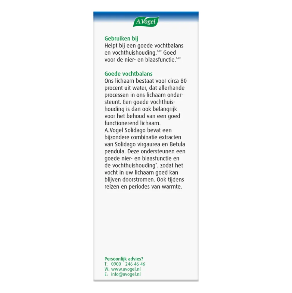 A.Vogel Solidago Vochthuishouding 100 ml