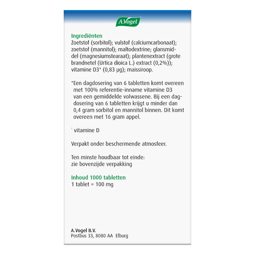 A.Vogel Urticalcin 1000 tabletten