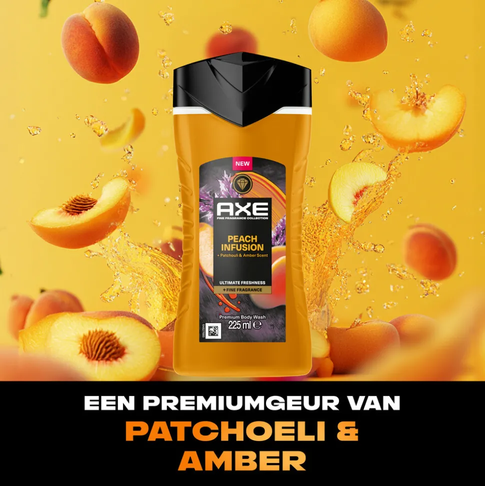 Axe Douchegel Peach Infusion 225 ml