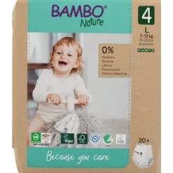 Bambo Nature Luierbroekjes Maat 4 (7-12 kg) 20 stuks