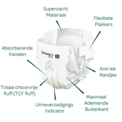 Bambo Nature Luiers Maat 5 (12-18 kg) 44 stuks