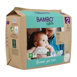 Bambo Nature Luiers Maat 2 (3-6 kg) 30 stuks