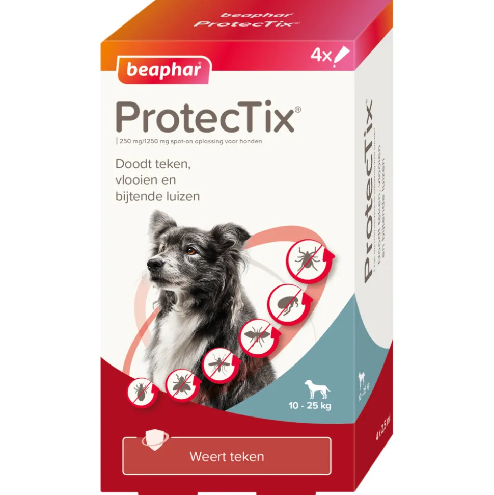 Beaphar ProtecTix Hond Anti Vlo & Teek 10-25 kg 4 pipetten