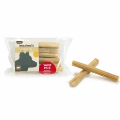 Beeztees Kauwstaaf Runderhuid Voordeelpak 12,5 cm 10 stuks