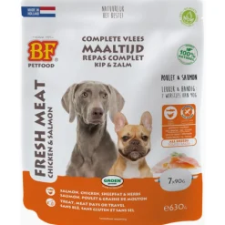 BF Petfood Vleesvoeding Zalm - Kip 7 x 90 gr