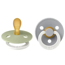 Bibs Fopspeen Symmetric Maat 1 0-6 mnd Glow Sage Cloud 2 stuks