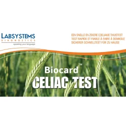 Biocard Coeliakie Gluten Overgevoeligheid Test
