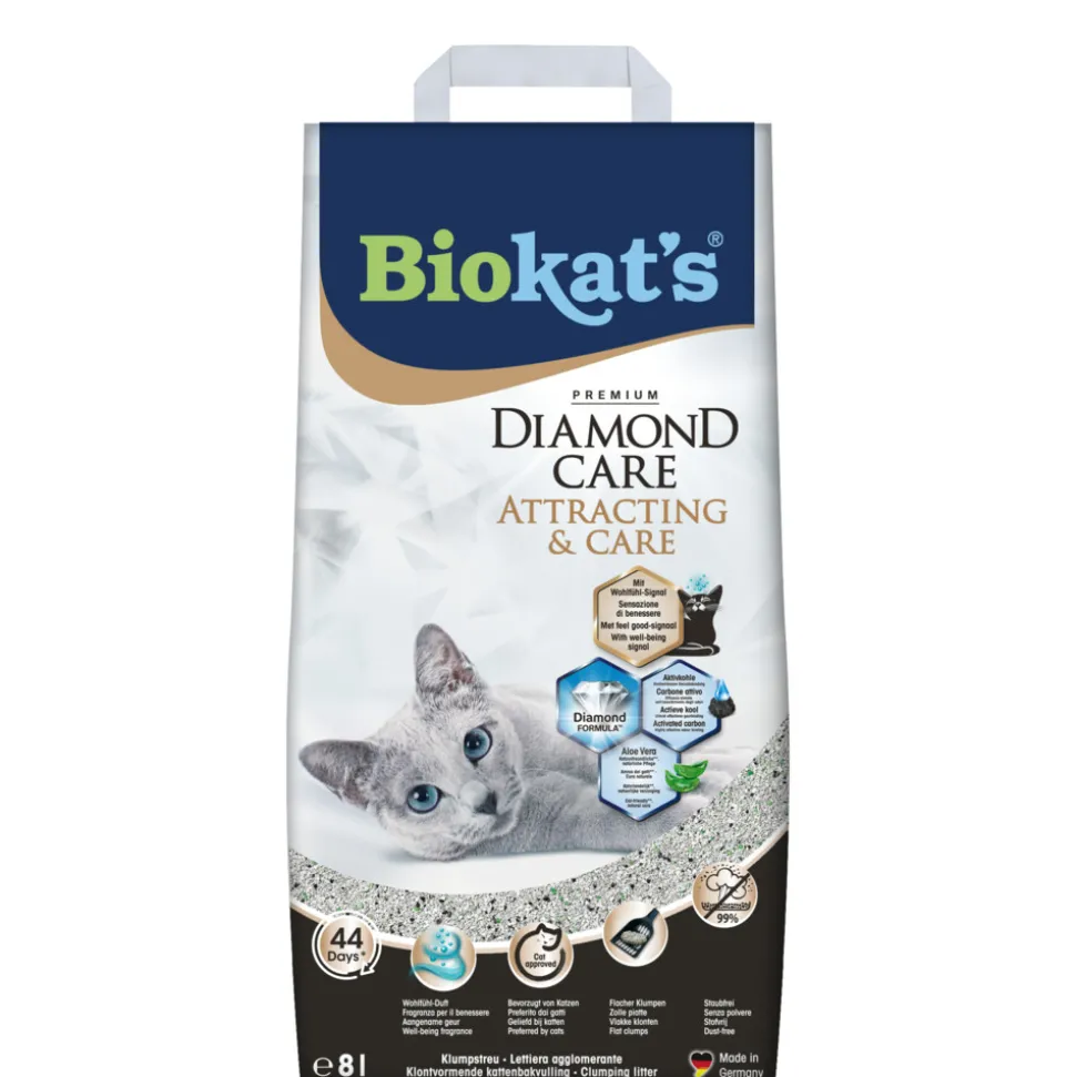 Biokat's Kattenbakvulling Diamond Care Attracting & Care 8 liter