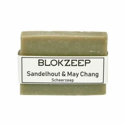 Blokzeep Natuurlijke Scheerzeep Sandelhout & May Chang 100 gr