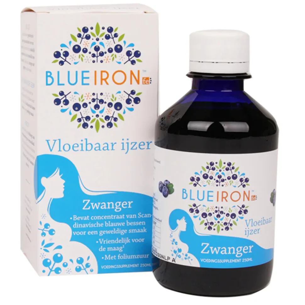 Blue Iron Vloeibaar IJzer Zwanger 250 ml