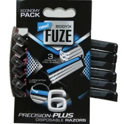 Body-X Fuze Men Triple Blades Wegwerpmesjes 6 stuks